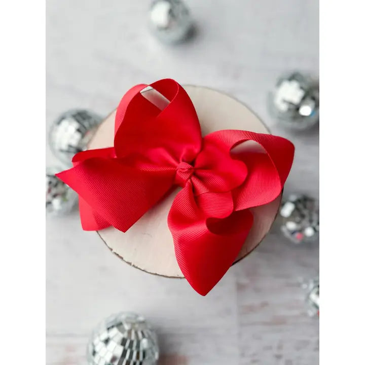 Large Hair Bow | 5.5 Inch Alligator Clip