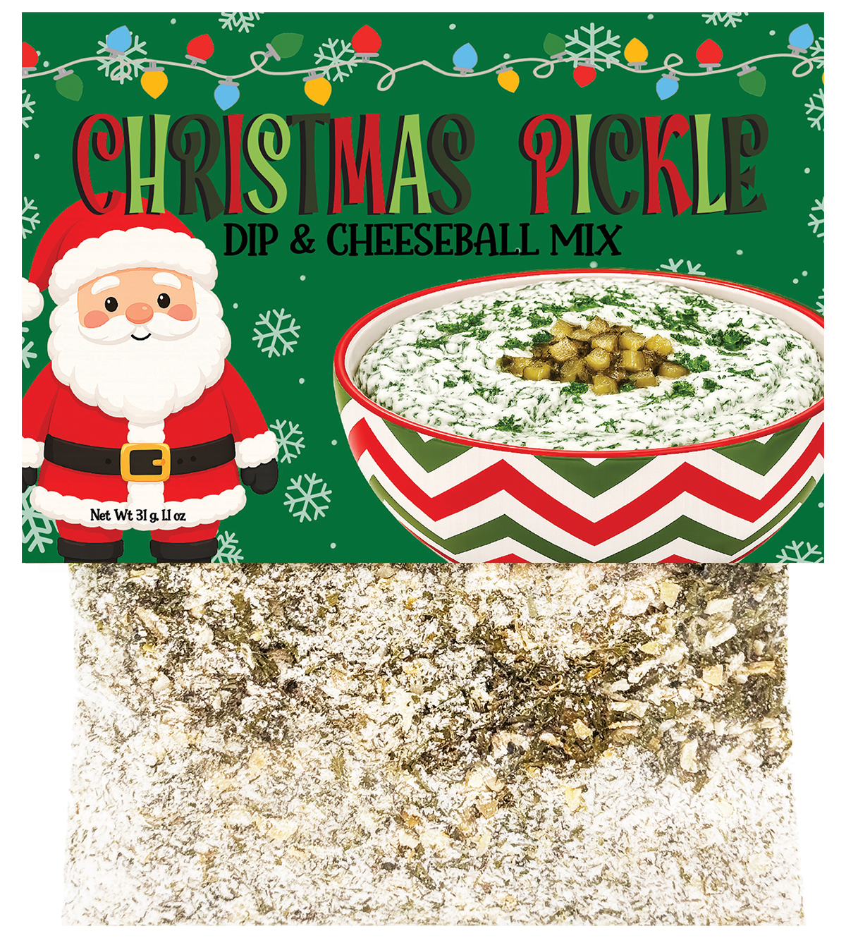 Christmas Pickle Dip & Cheeseball Mix | Southern & Co Fav