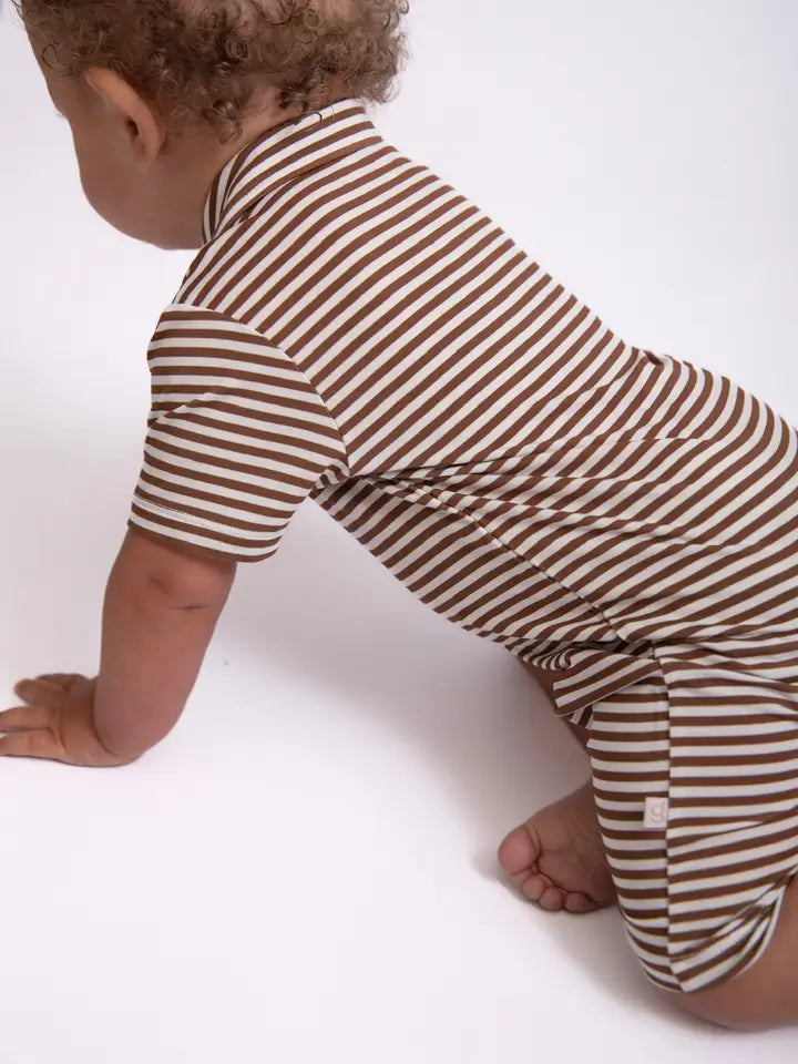 Cocoa Stripe | Romper