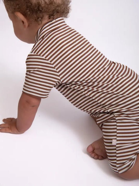 Cocoa Stripe | Romper