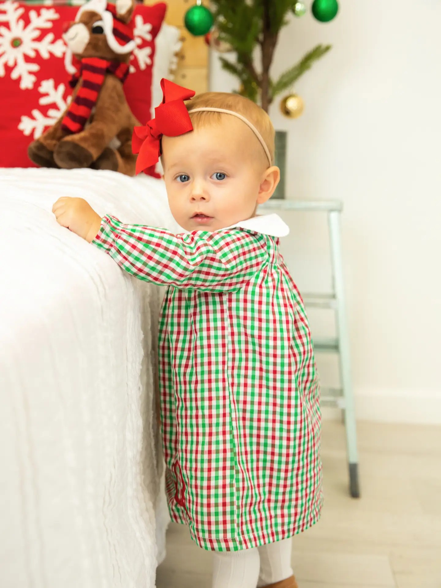 Christmas Gingham Dress | Monogram Me