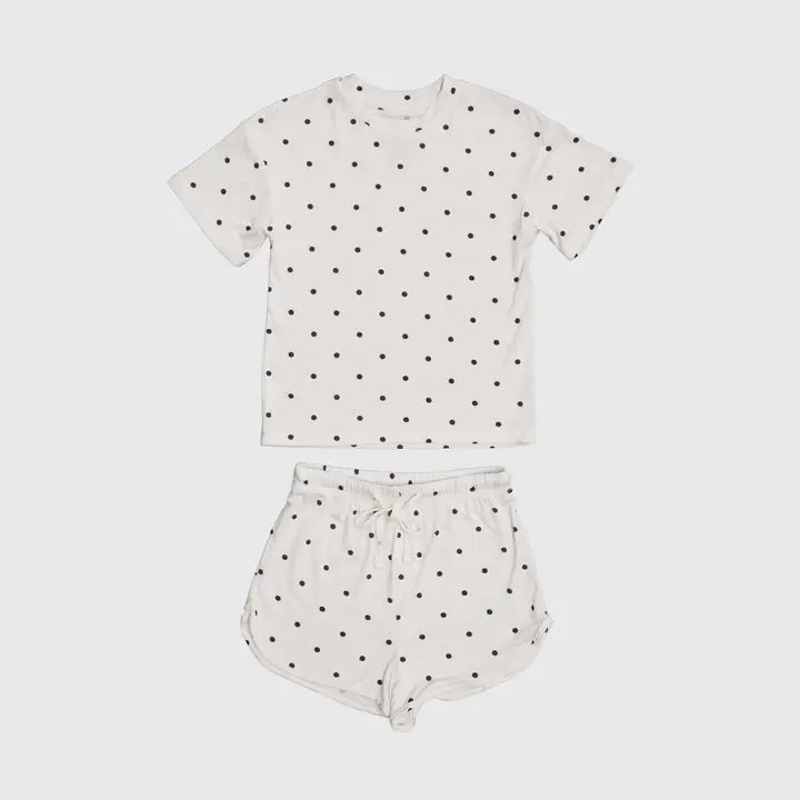 Girls Polka Dot Bamboo Set