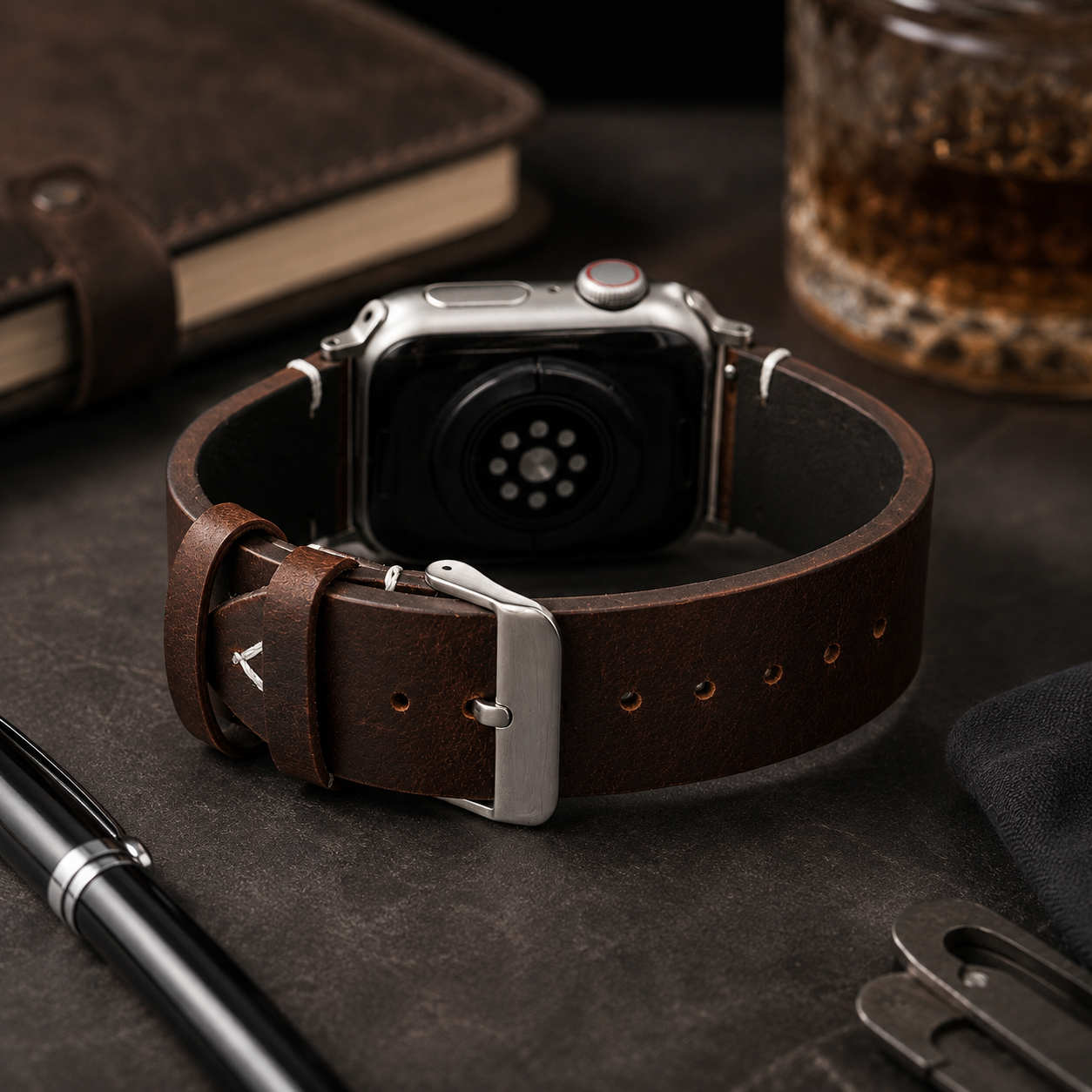 Men's Leather Apple Watch Band