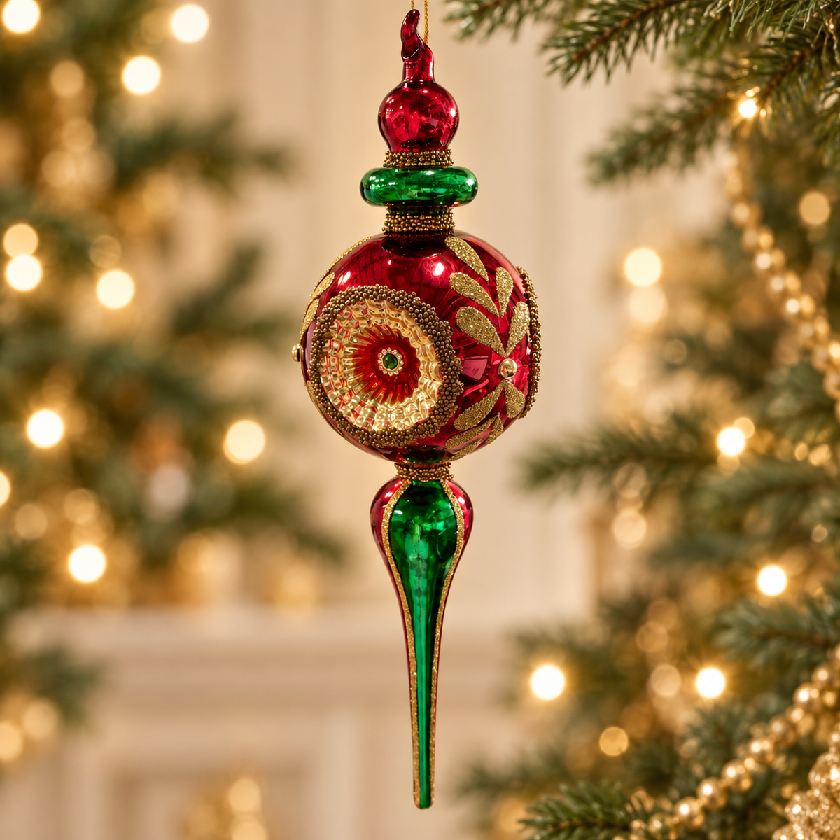 Retro Long Finial Ornament