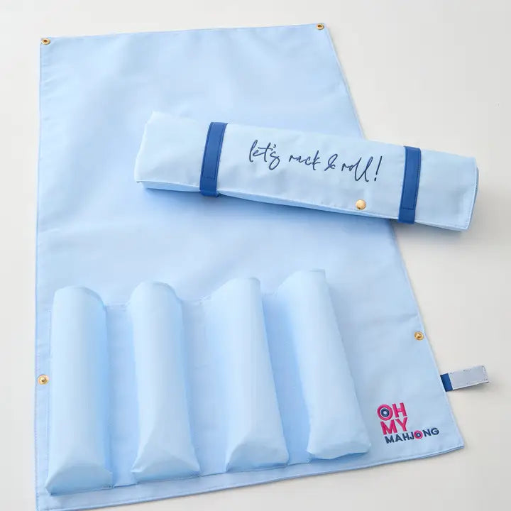 Light Blue Let's Rack and Roll Bag | Oh My Mahjong