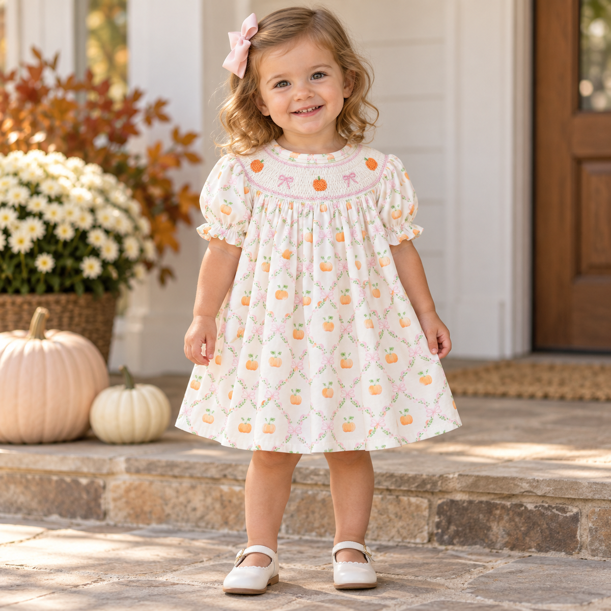 Pretty Little Pumpkin Bishop Dress