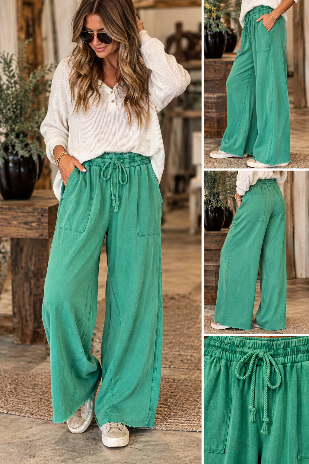 The Evergreen Mineral Washed Pants | Easel