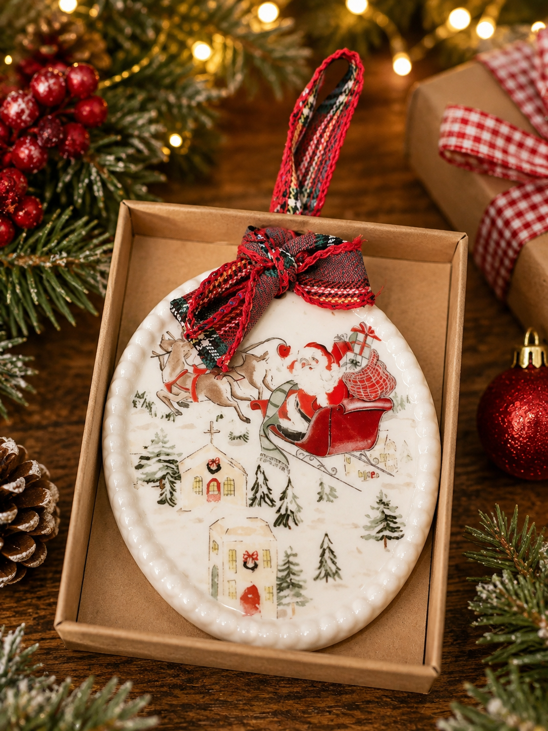 Flying Sleigh Ornament