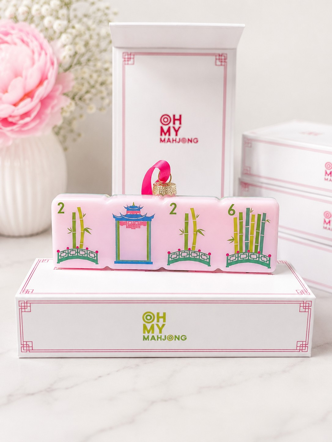 Bamboo Bridge Ornament |  Oh My Mahjong