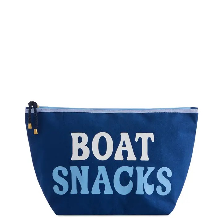 Boat Snacks Large Zip Pouch