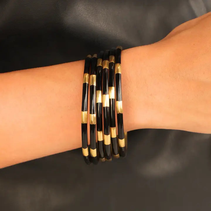 Budha Girl | Black Veda Bangles | Set of 6