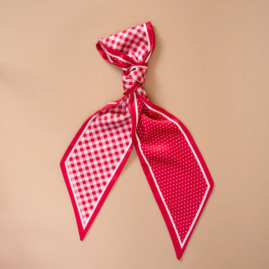 Red Gingham Scarf