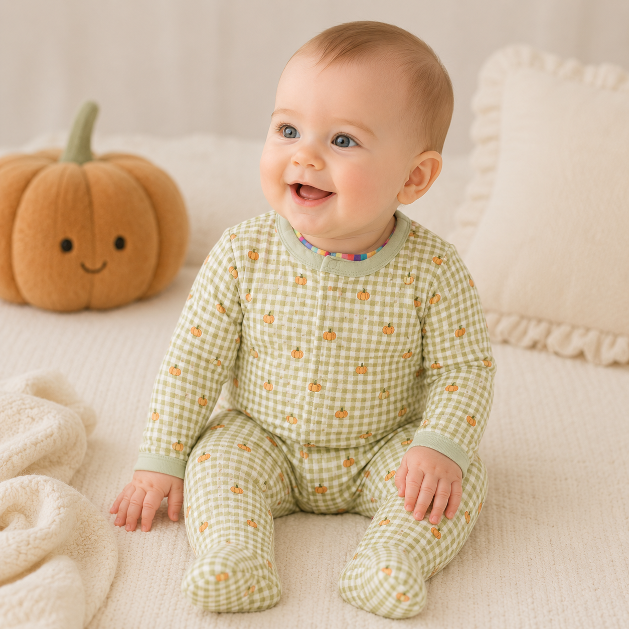 Magnetic Me Footie | Pumpkin