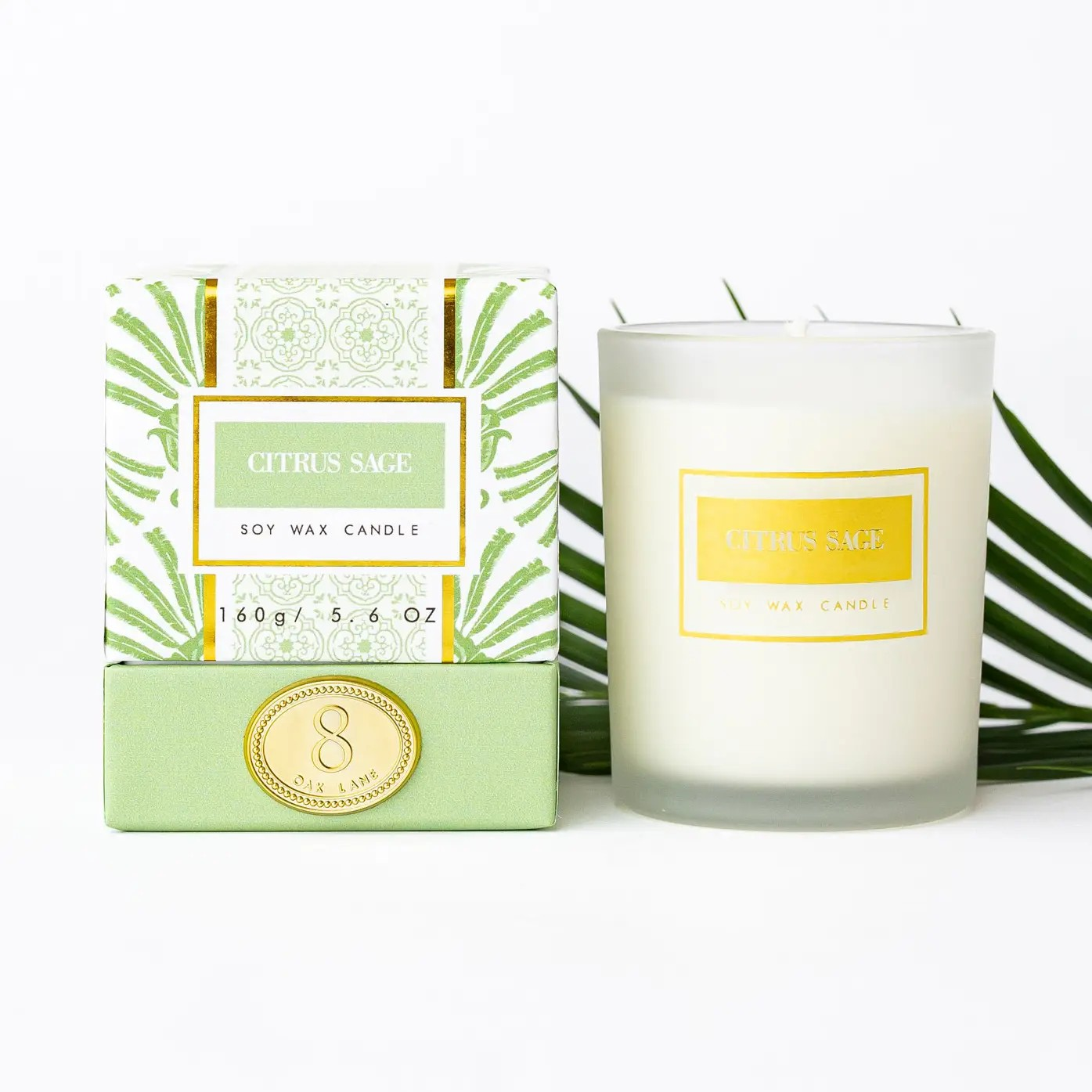 Citrus Sage 5.6oz Soy Wax Candle