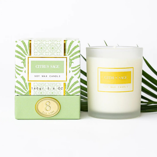 Citrus Sage 5.6oz Soy Wax Candle