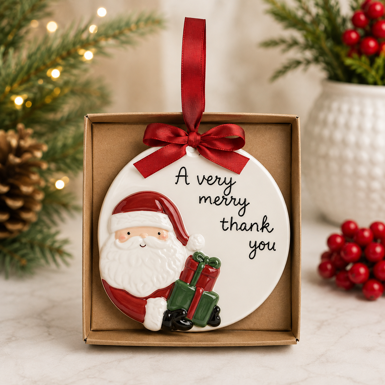 Thank You | Santa Ornament