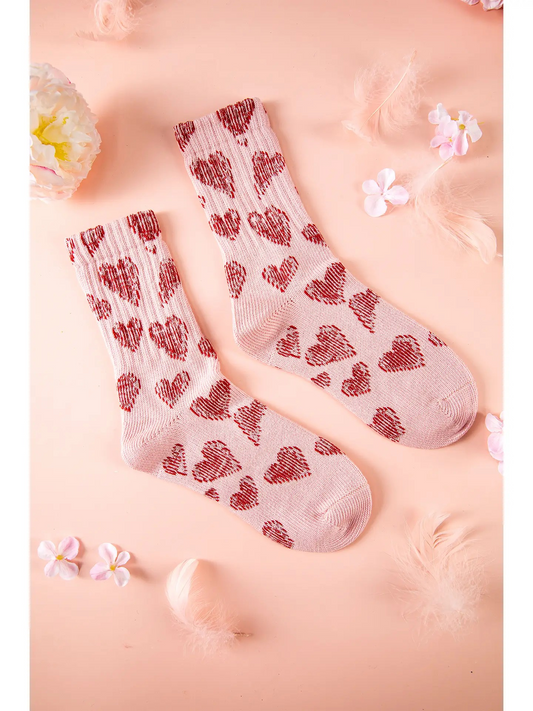 Be My Valentine Heart Socks