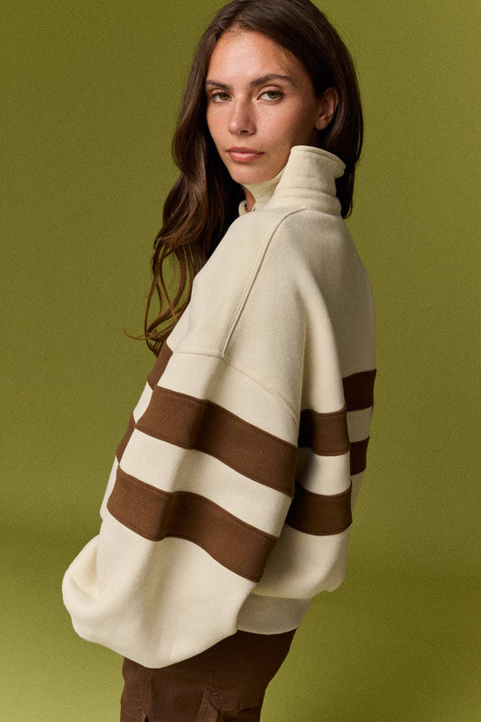 Lottie Stripe Rugby Pullover
