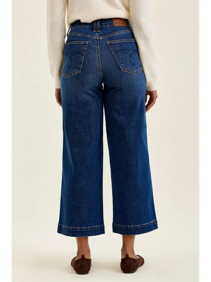 Claudia Ankle Wide Jean | Judy Blue