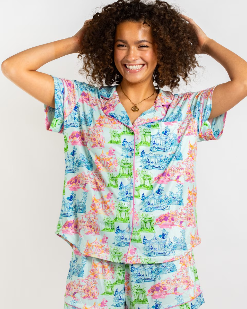 Maya Short Sleeve Button Up Sleep Set