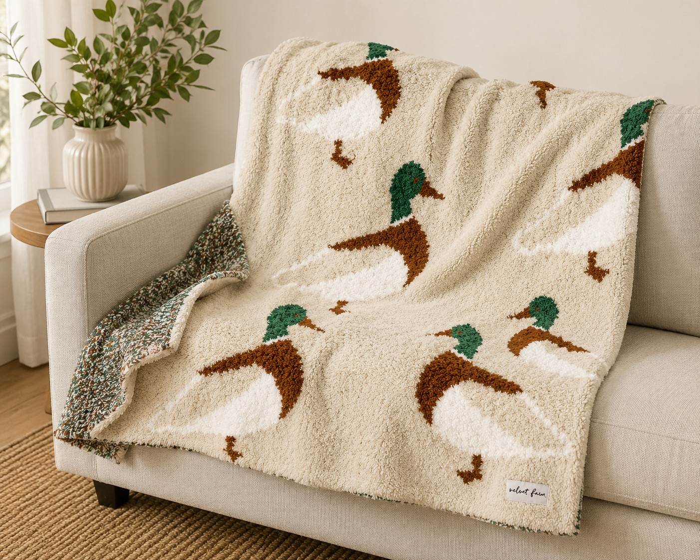 Simple Mallard Chenille Blanket | Baby/Toddler | Velvet Fawn