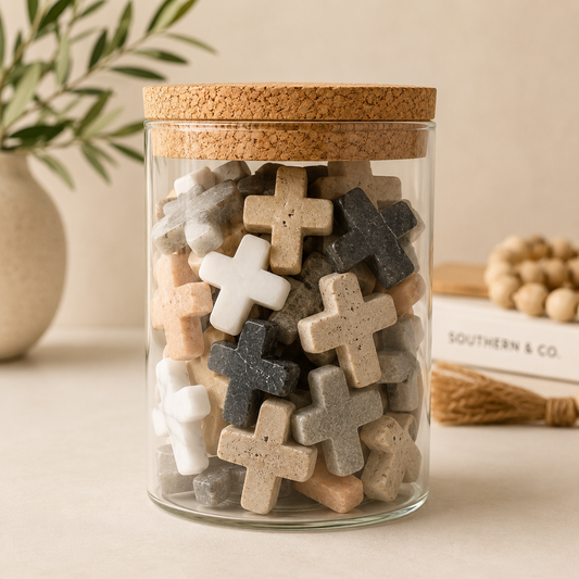 Assorted Marble Pocket Crosses (1 cross per purchase)