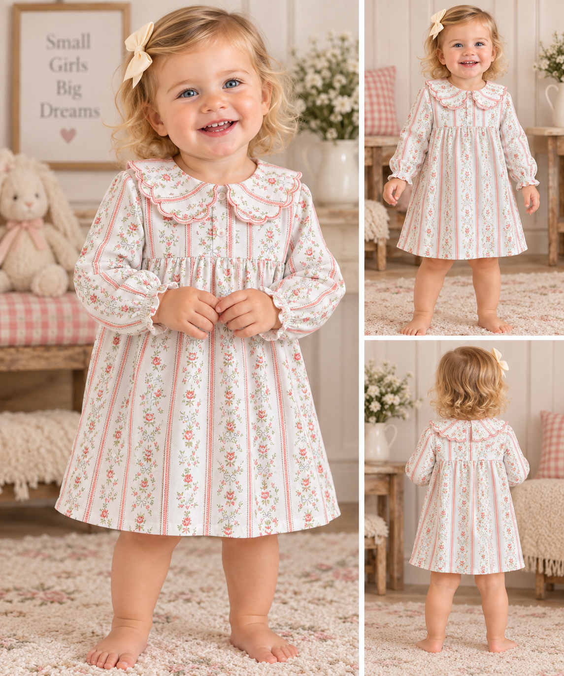 Pure Sweetness Petal Collar Dress