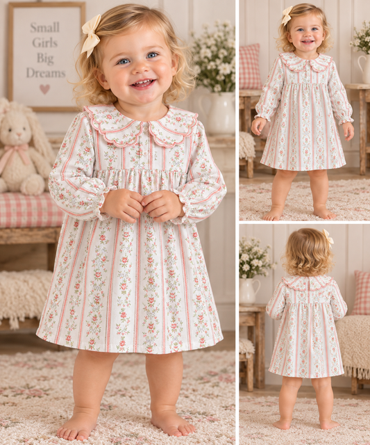 Pure Sweetness Petal Collar Dress