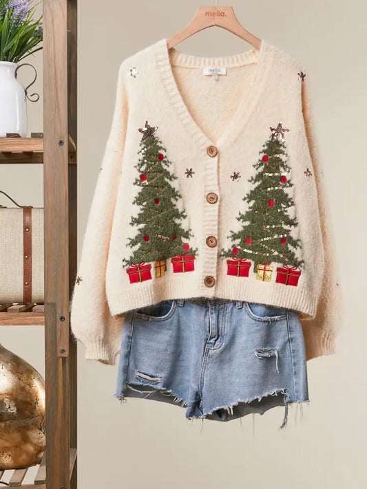 🎄 Under the Christmas Tree Cardigan ❤️