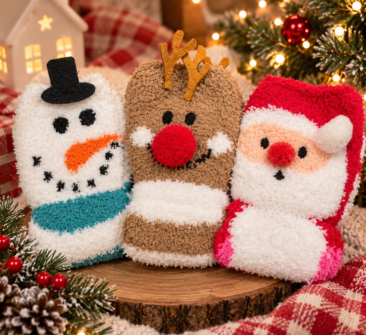 Christmas Fuzzy Socks