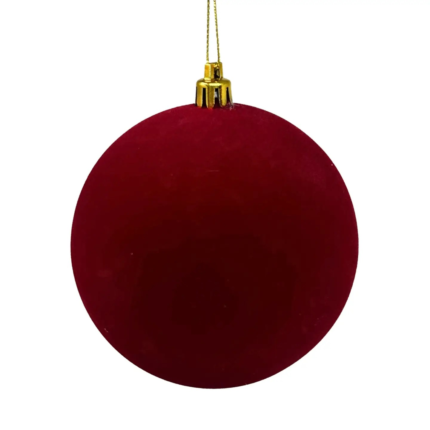 Flocked Christmas Ball