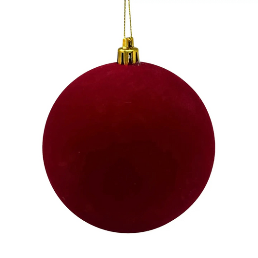 Flocked Christmas Ball