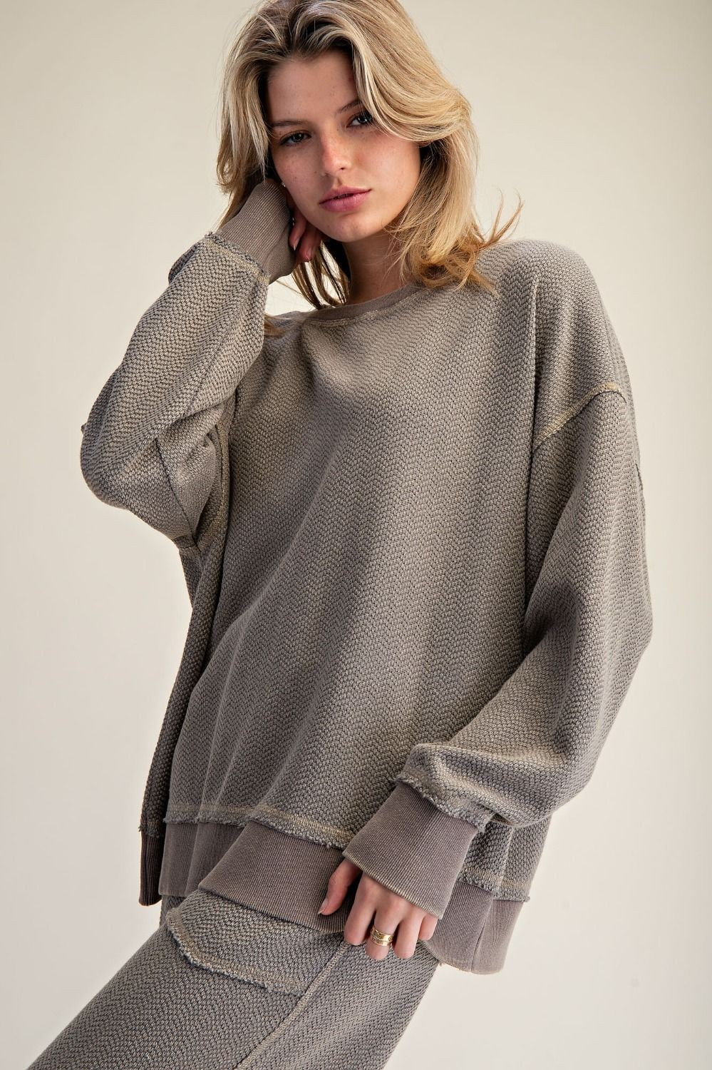 Willow Knit Pullover | Ash Olive