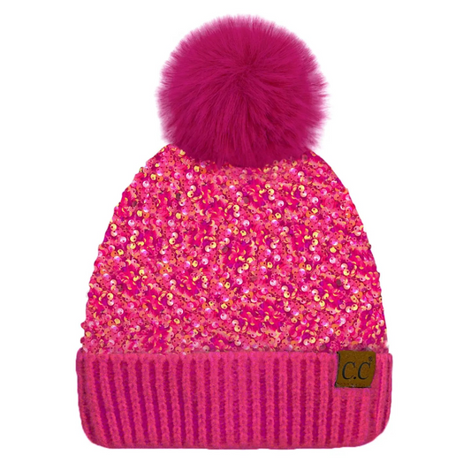 Cc Sequin Beanie