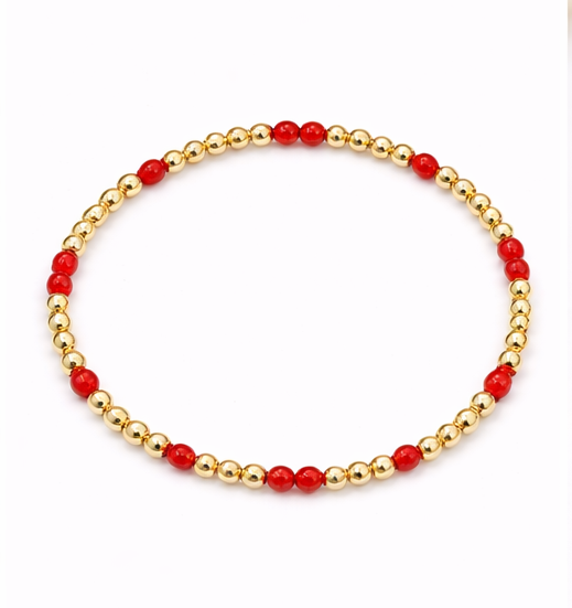 Gold Coast Island Bracelet | Red
