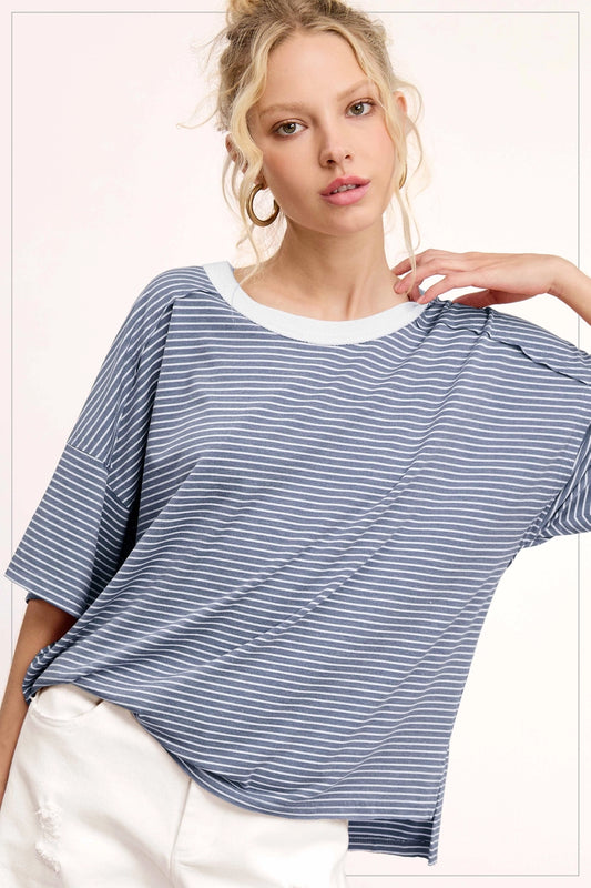 The Nantucket Knit | Blue/White