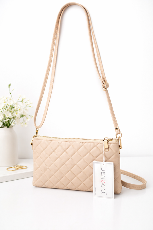 Riley Quilted Crossbody/Wristlet