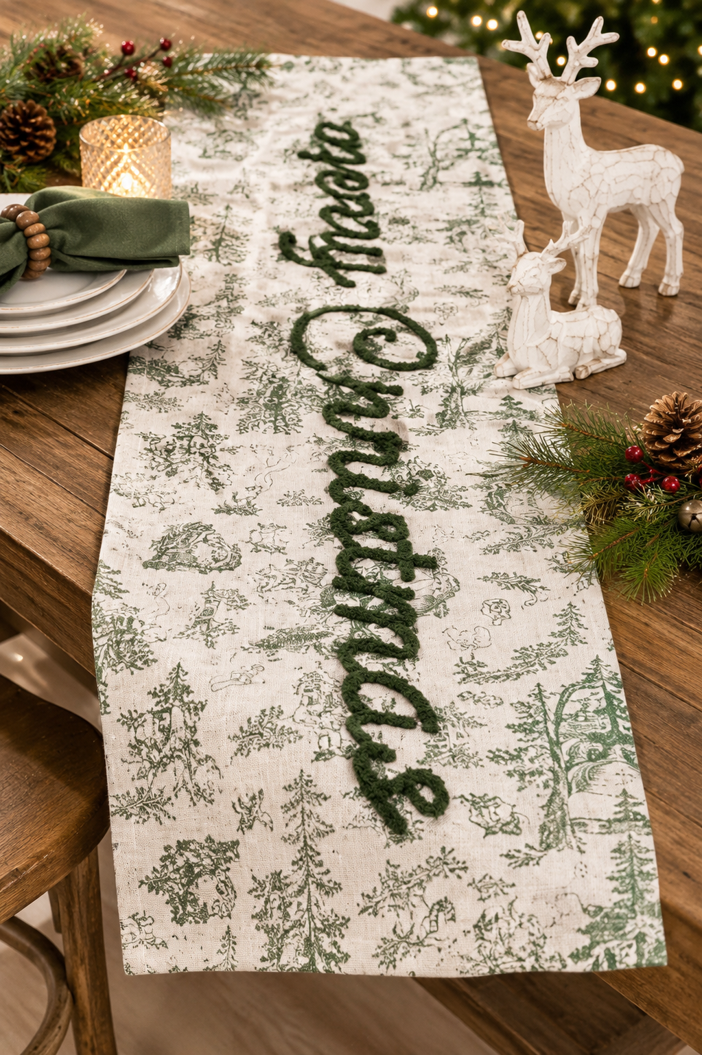 Merry Christmas Yuletide Runner