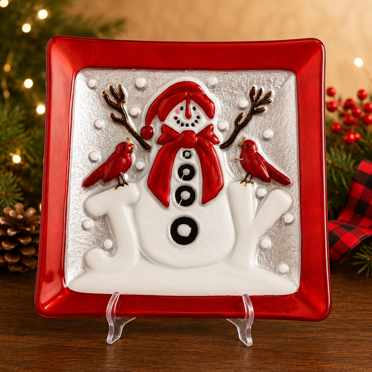 Frosted Joy Plate