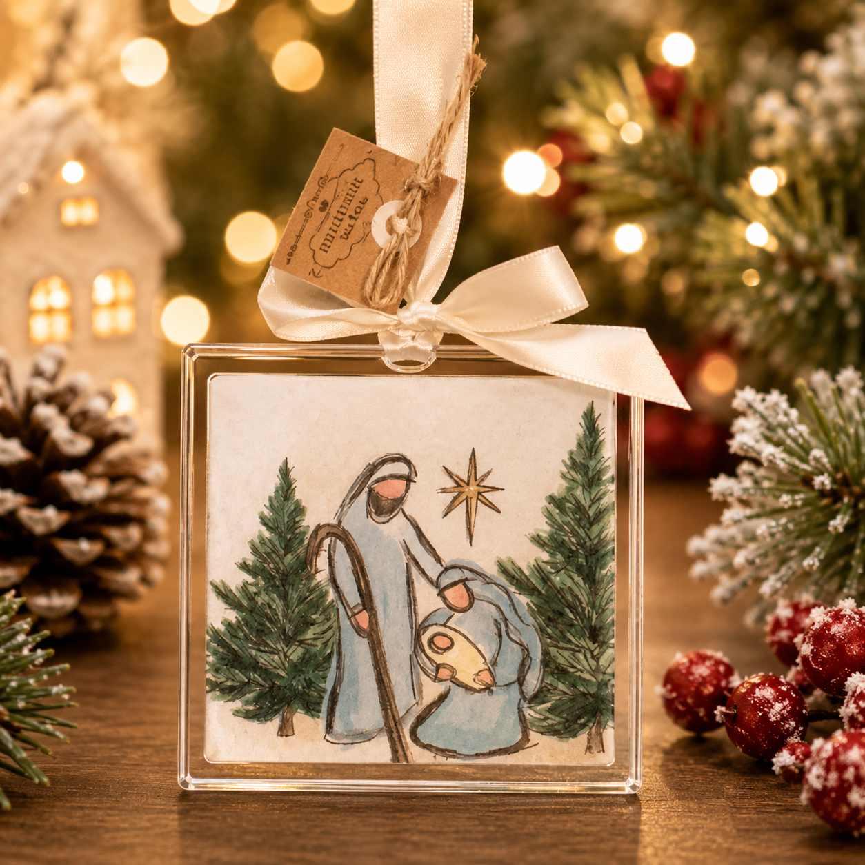 Mary Acrylic Ornament