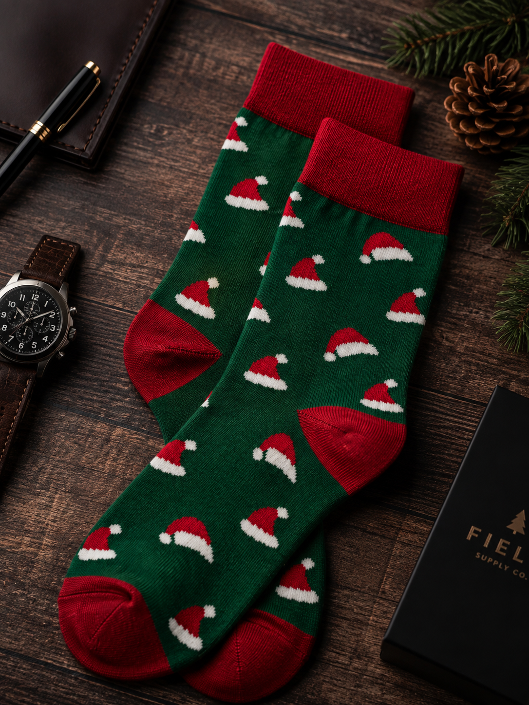 Santa Hat Socks