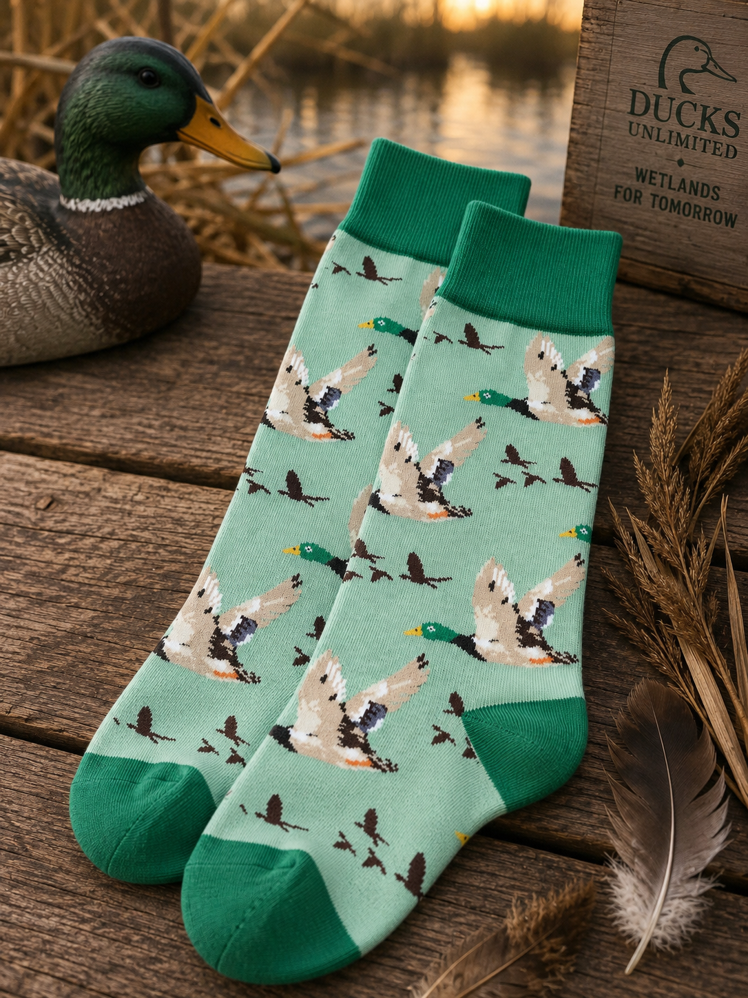 Flying Mallard Socks