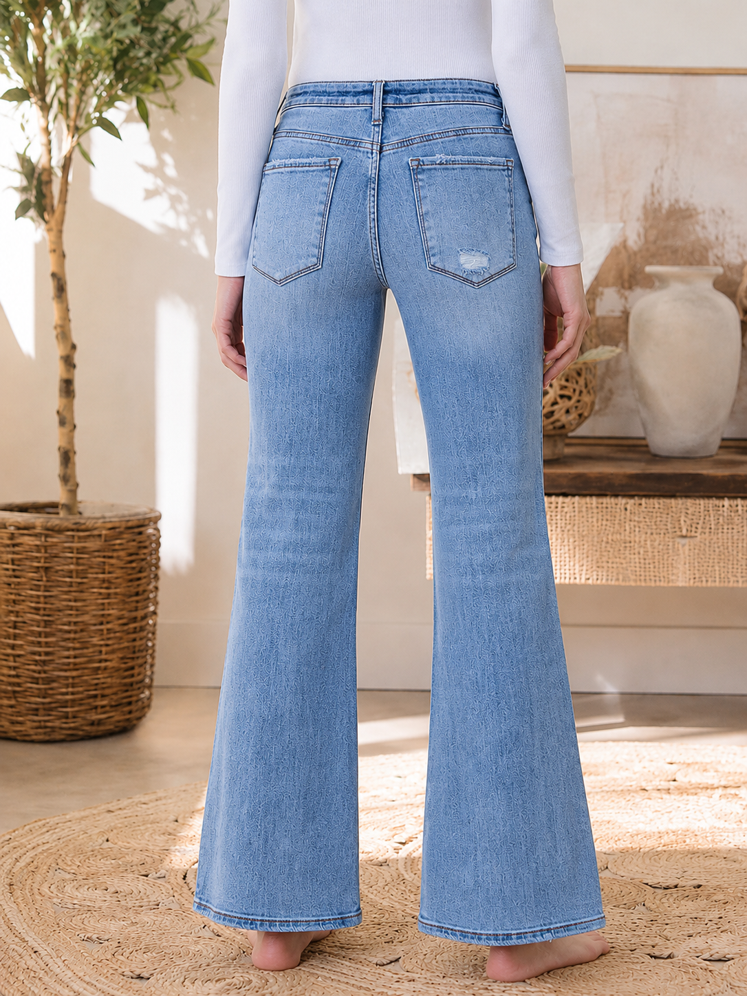 Lovervet Slim Wide Leg Jeans
