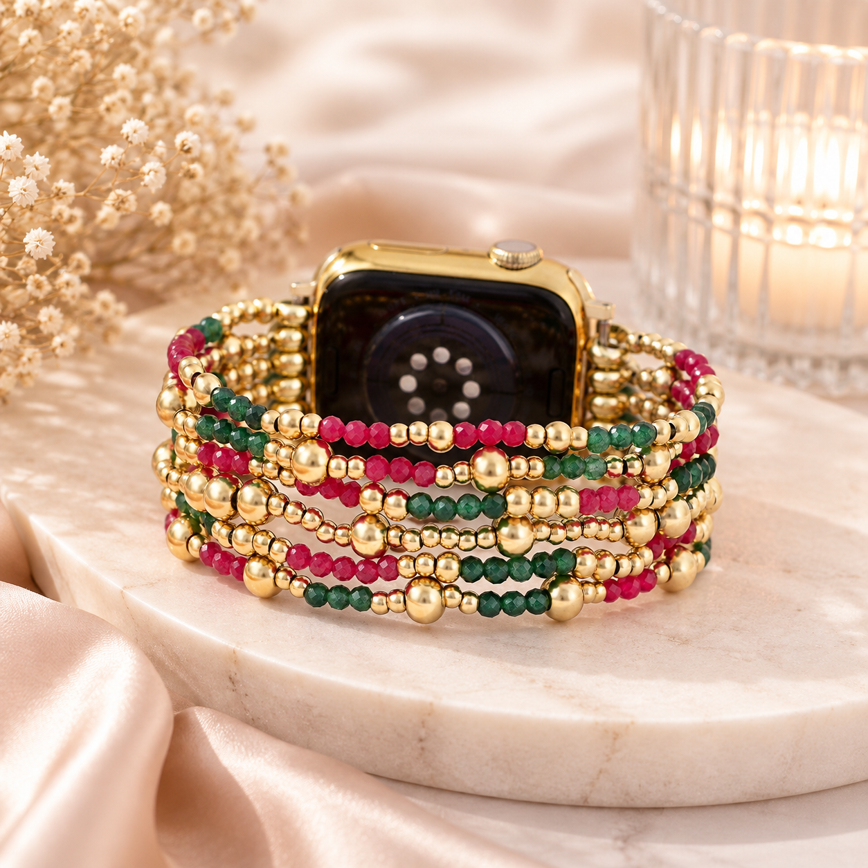 Christmas Glow Stretch Apple Watch Strap