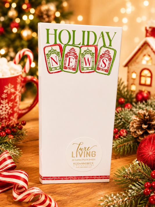 Luxe Skinny Notepad | Holiday News
