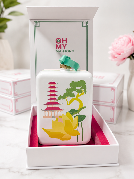 Lotus Pagoda Ornament | Oh My Mahjong