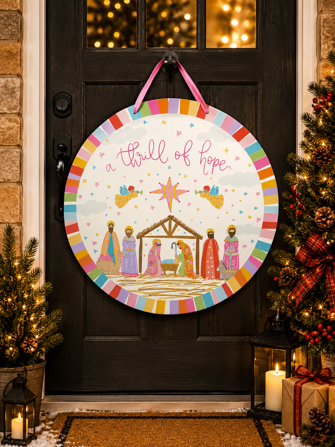 Thrill Of Hope Door Hanger