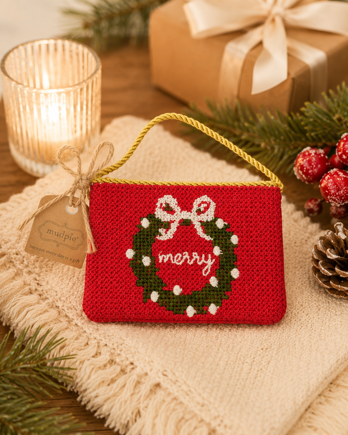 Needlepoint Gift Card Holder
