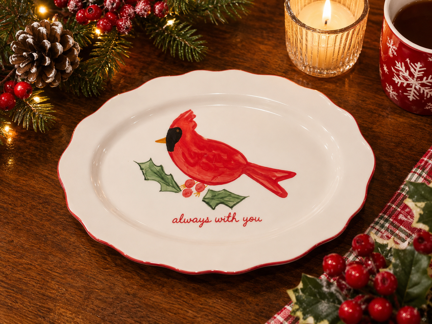 Cardinal Sentiment Plate