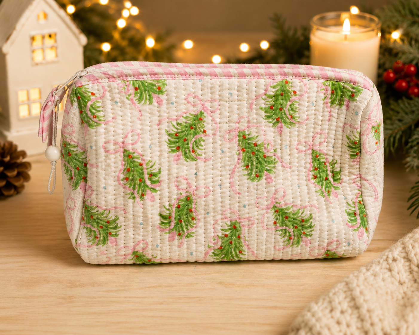 Bow & Tree Quilted Bag
